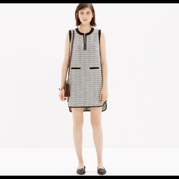 Madewell Dresses & Skirts - Madewell tweed sleeveless shiftdress