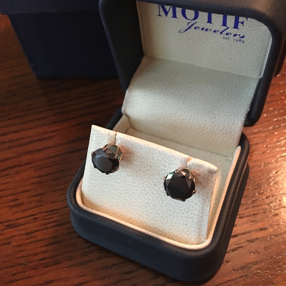Motif Jeweler Black Diamond Studs, 3ctw