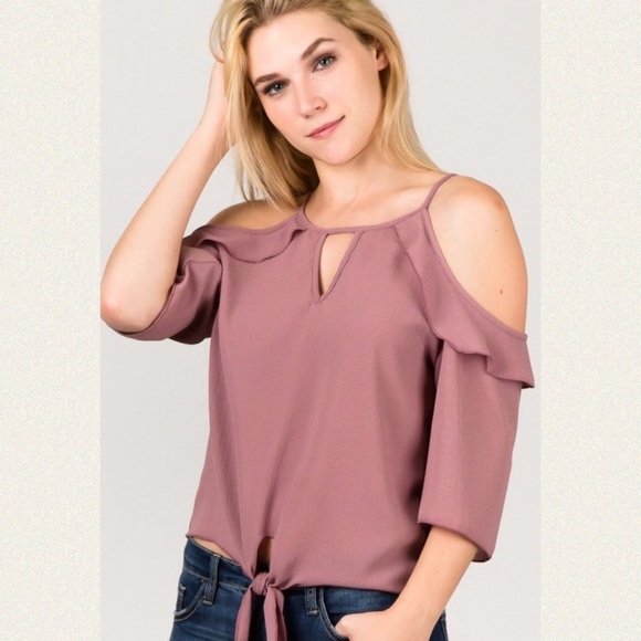 Cold Shoulder Top - Picture 3 of 6