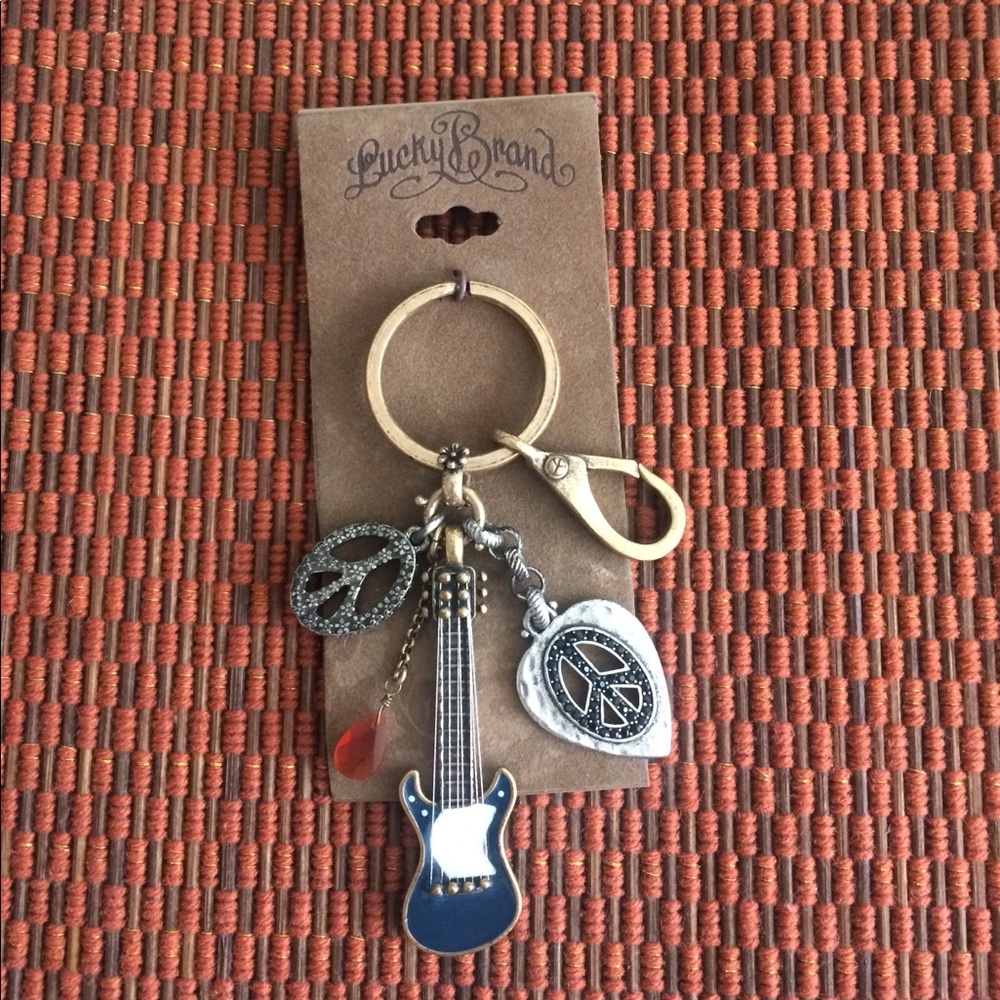 Lucky Brand Guitar Keychain