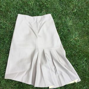 High waisted blush high and low skirt