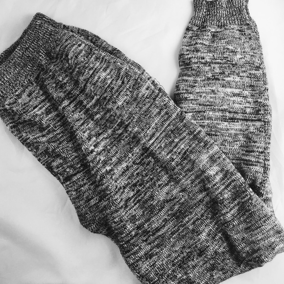 MINKPINK Pants - MINKPINK Black/white sweatpants jogger style