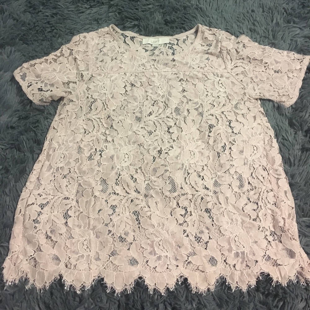 Loft pink top