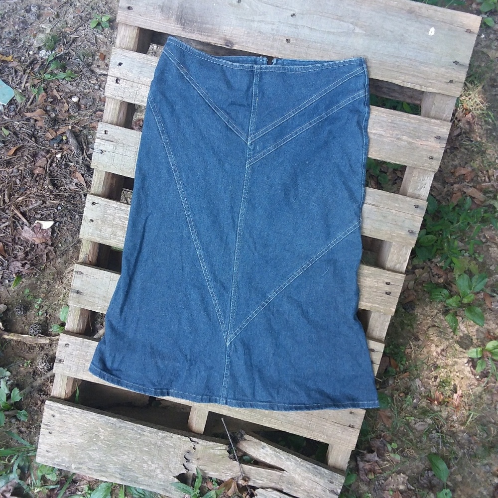 dollhouse denim skirt