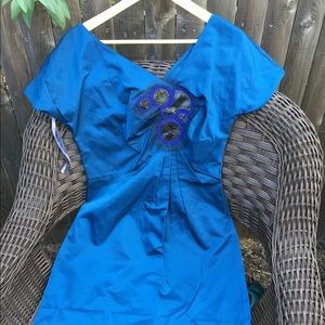 Peacock application dress