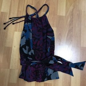 100% silk halter top
