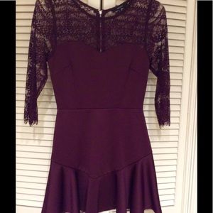 F21 lace sleeves dress