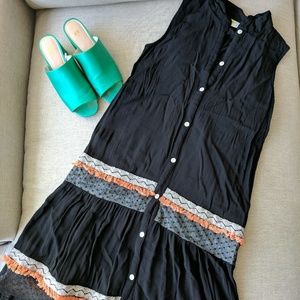 Boho Button Up Maxi Dress