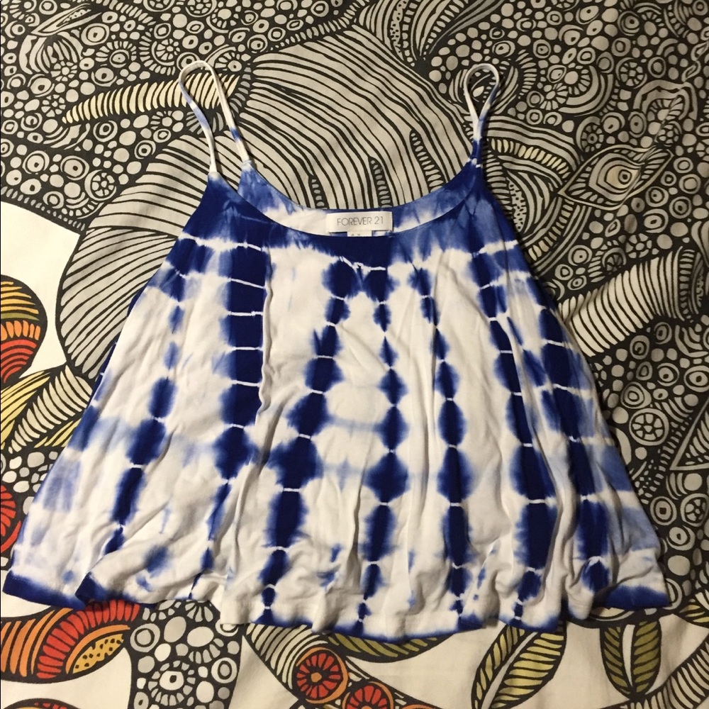 Flowy Tie Dye Cami Crop