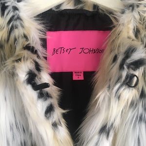 Betsy Johnson Faux Fur Jacket- Like New!