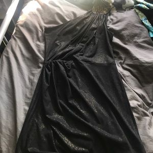 Forever21 dress, black & gold