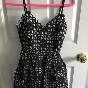 Black and White Cocktail Dress