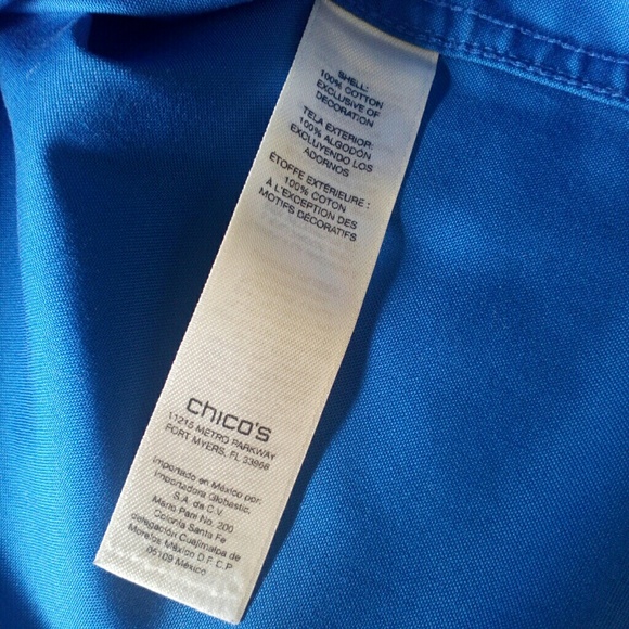 ⬇Classy Chico's Fitted Shirt NWOT - Picture 5 of 6