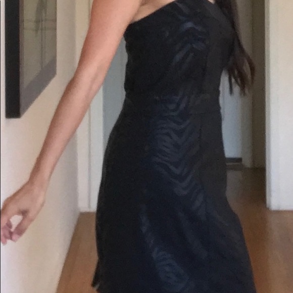 Wet Seal Dresses & Skirts - Black evening dress with a long sexy zipper