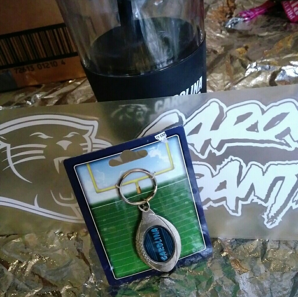PANTHERS COMBO.... KEY CHAIN,ULTRA DECAL, CUP