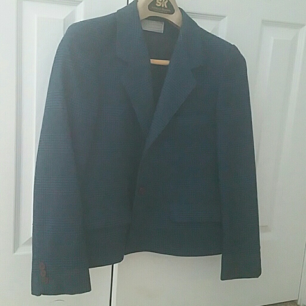 Vintage Evan Picone plaid blazer