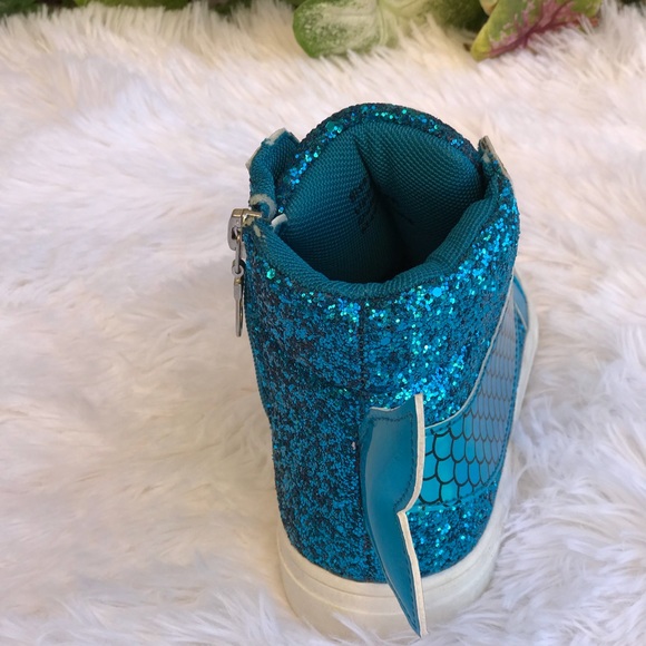 **HP**NEW SIZES**Girls mermaid lace up sneakers - Picture 3 of 7