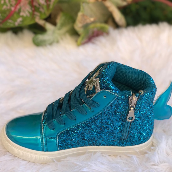**HP**NEW SIZES**Girls mermaid lace up sneakers - Picture 4 of 7