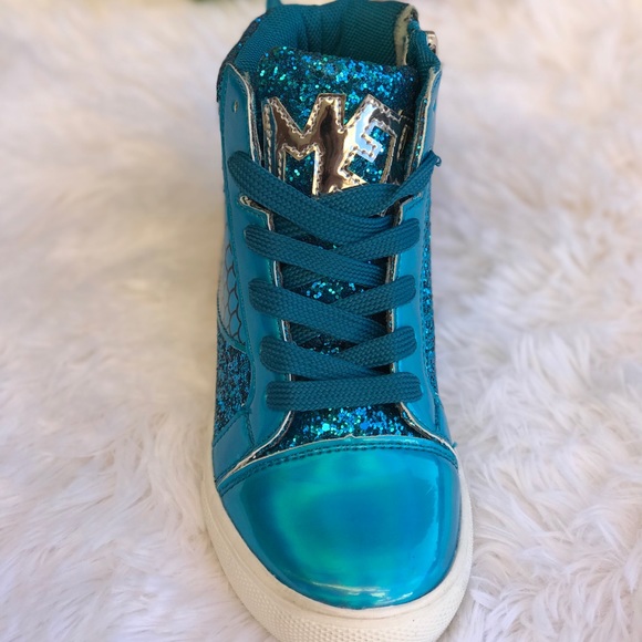 **HP**NEW SIZES**Girls mermaid lace up sneakers - Picture 5 of 7
