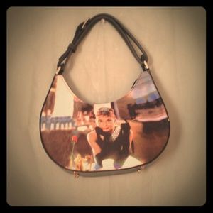 Audrey Hepburn classic vintage purse with pockets