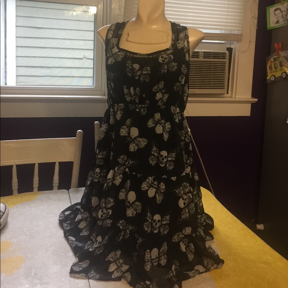 REPOSH-Hot Topic skull butterfly dress