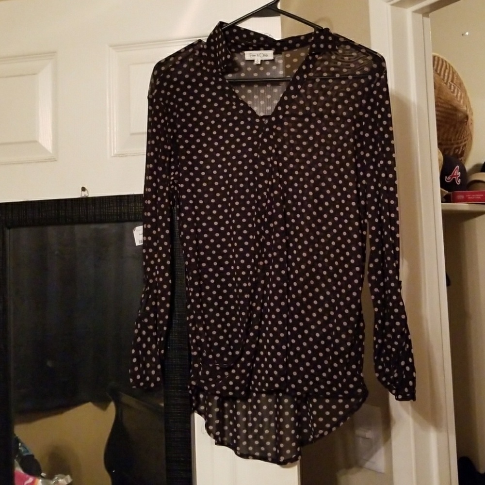 Polka dot blouse