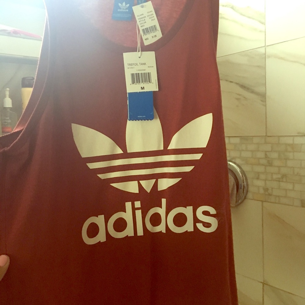Adidas burgundy tank