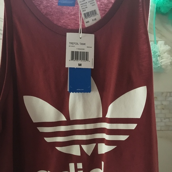 Adidas burgundy tank - Picture 2 of 3