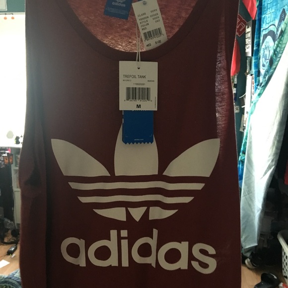 Adidas burgundy tank - Picture 3 of 3
