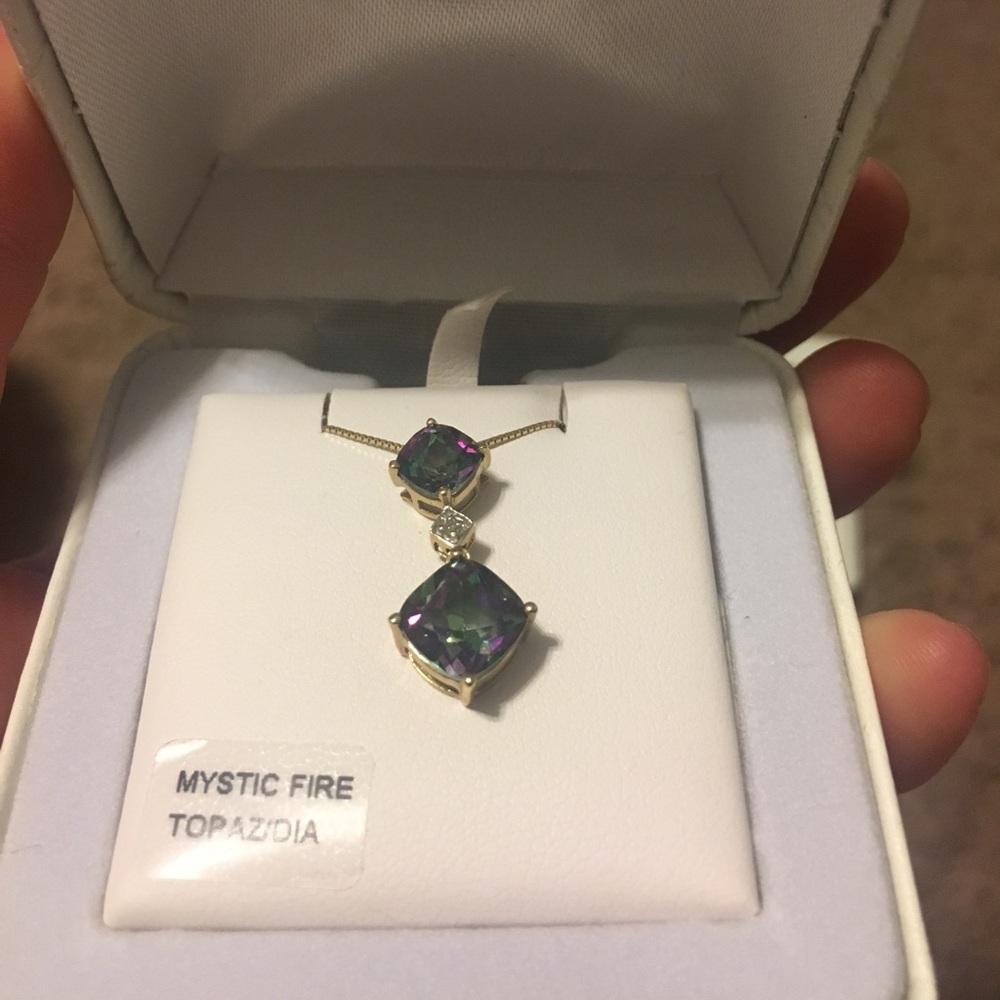 Mystic Fire Topaz Necklace