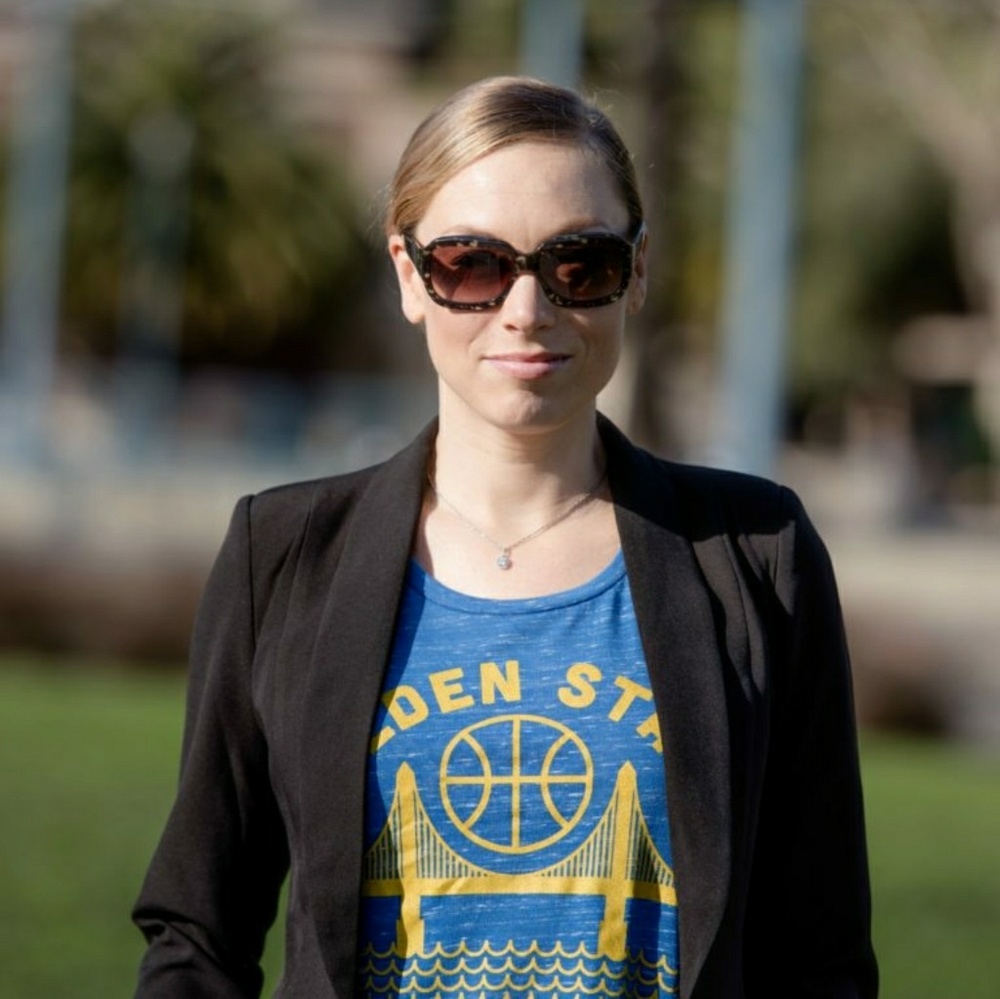 Golden State Warriors Blue Women's Racerback Tank