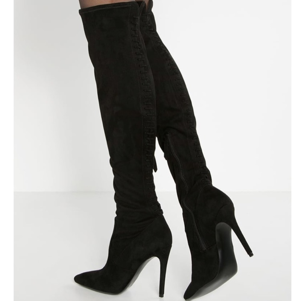 Kendall and Kylie Angela over the knee boot