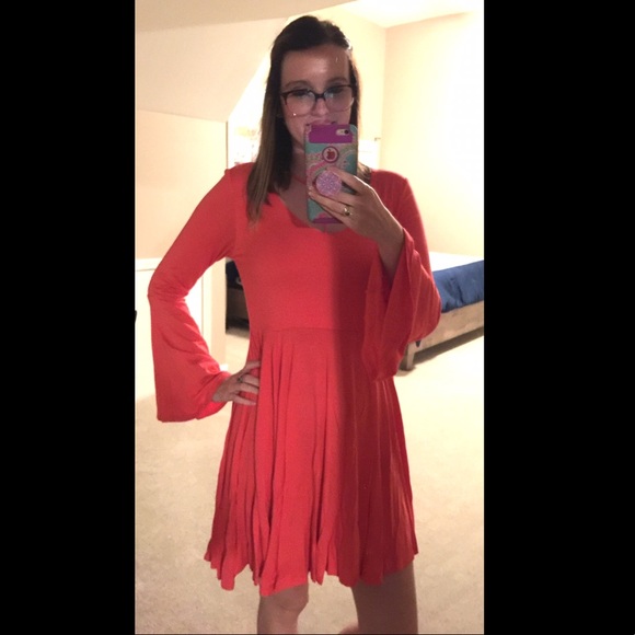 Tomato Red Dress - Picture 3 of 3