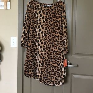 Charming Charlie's Leopard shift dress