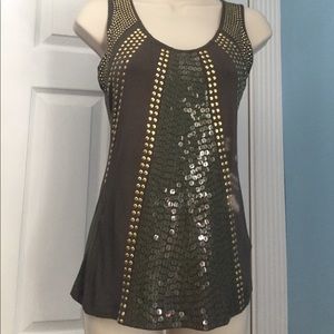 Sequined Sleeveless Tunic