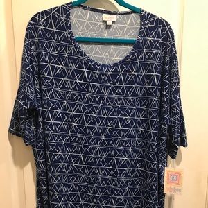 Lularoe BNWT blue  Irma