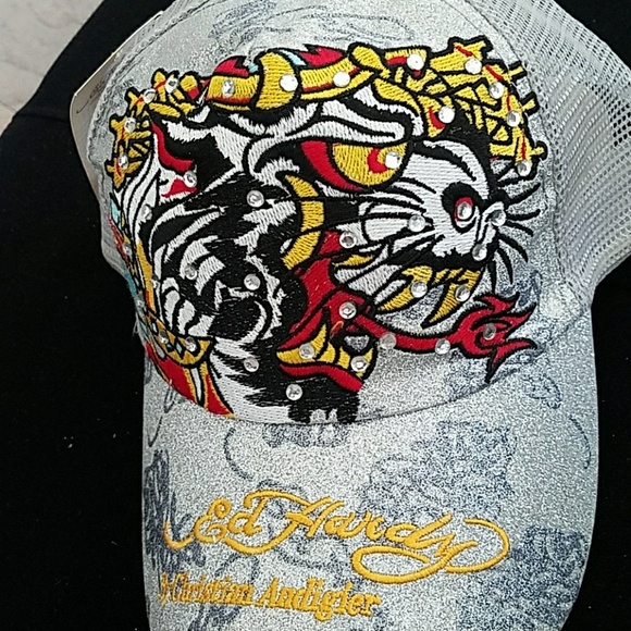 🎁NEW ED HARDY BY CHRISTIAN AUDIGIER HATS - Picture 6 of 8