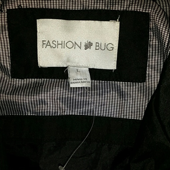 NWOT! Vintage FashionBug Rain Jacket Sz Large - Picture 3 of 5