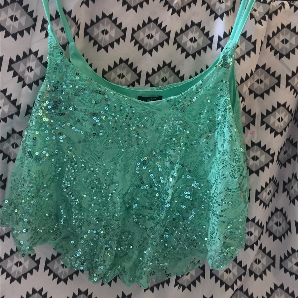 Sequence crop top