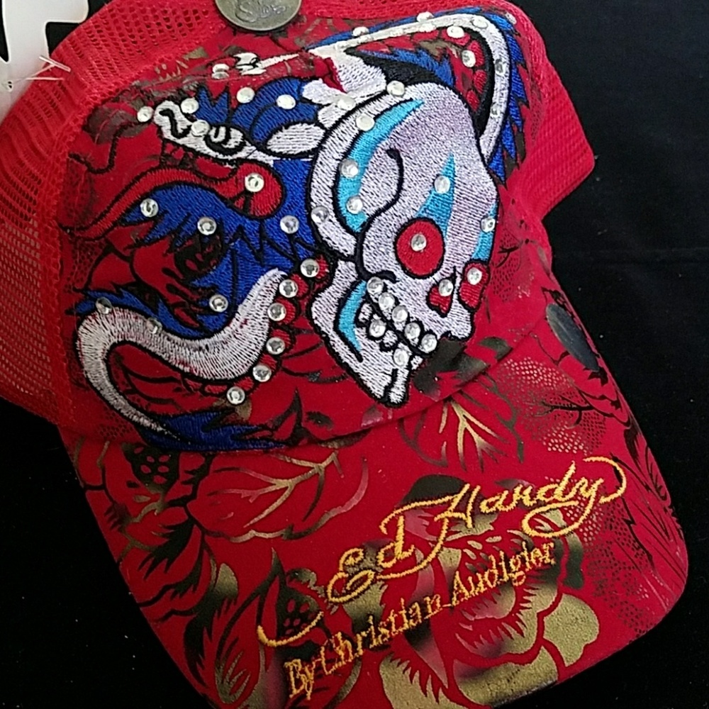 🎁NEW ED HARDY BY CHRISTIAN AUDIGIER HATS - Picture 7 of 8