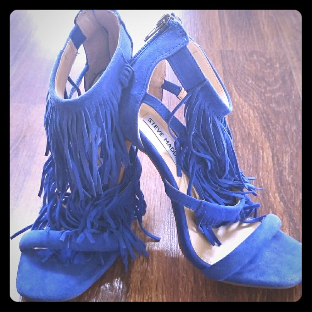 Size 6M Steve Madden Fringe High Heels
