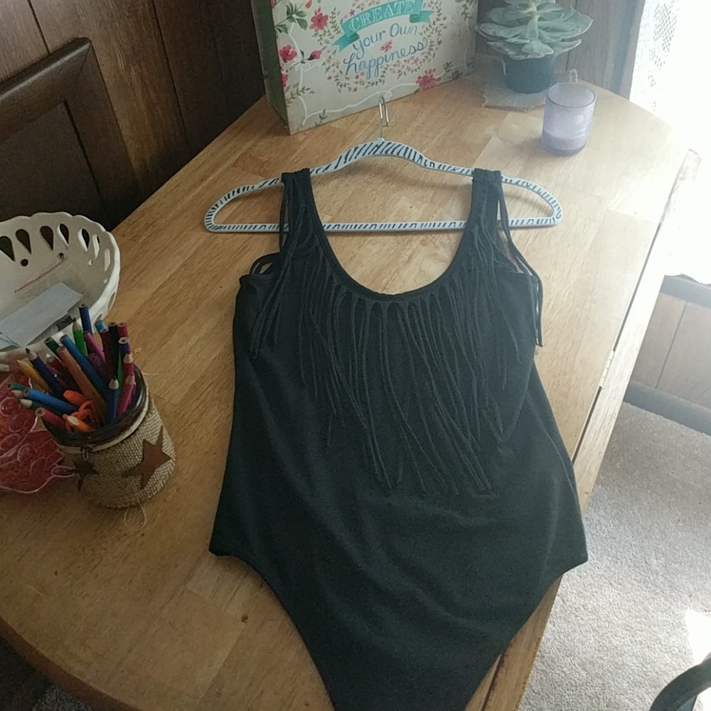 Black Fringe onesie