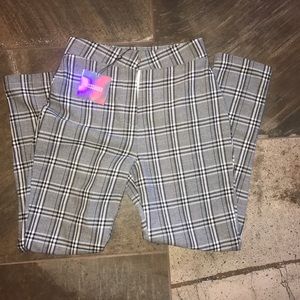 Missguided black and white checkered pants
