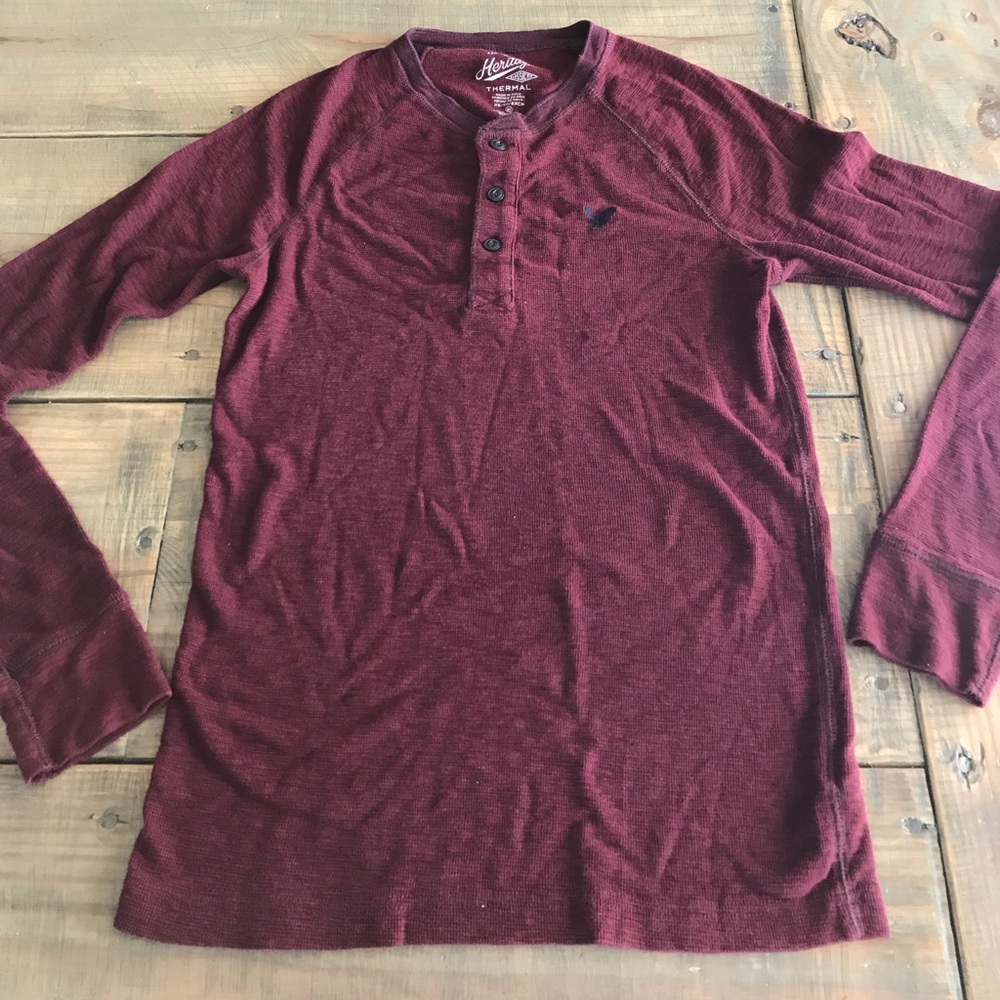American Eagle Burgundy Thermal, Size XS