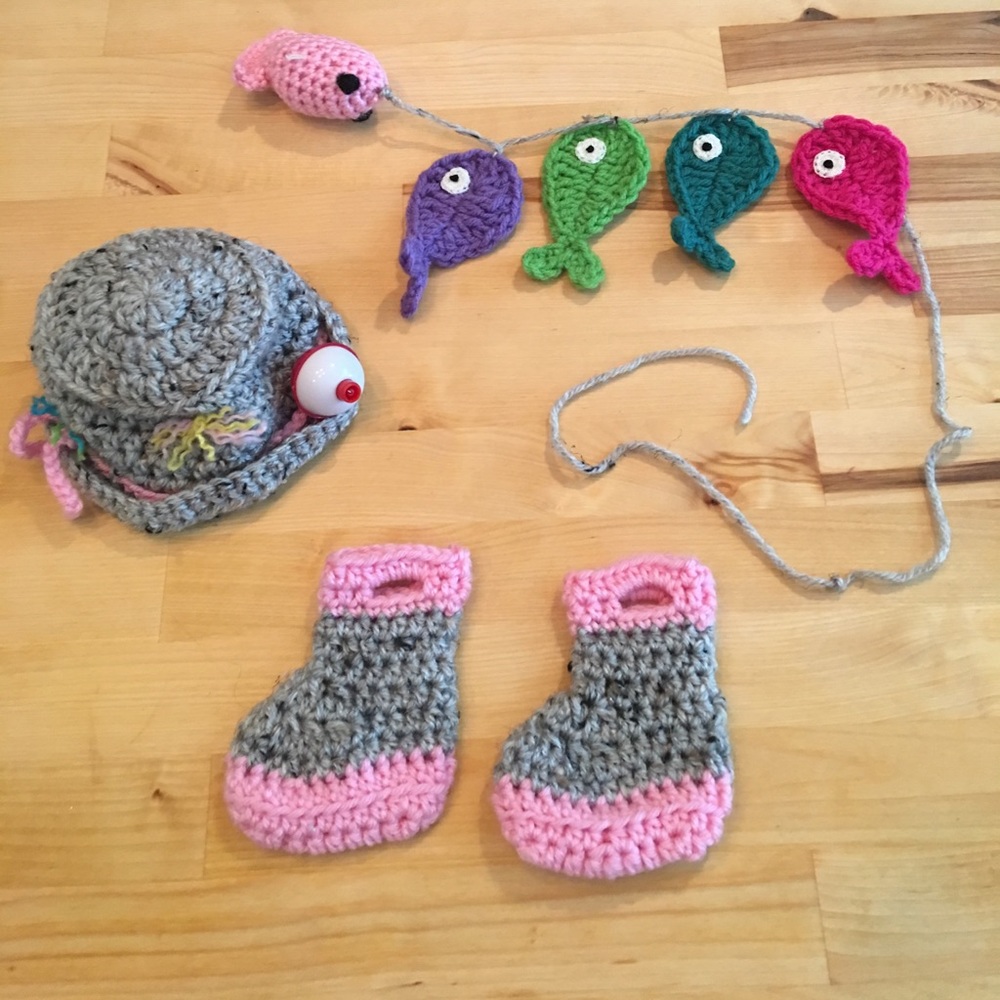 Newborn Fishing Photo Props