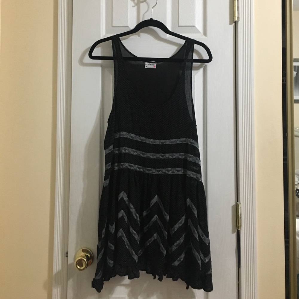 Free People Sleeveless Printed Trapeze Dress