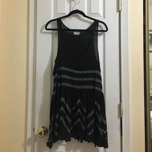 Free People Sleeveless Printed Trapeze Dress