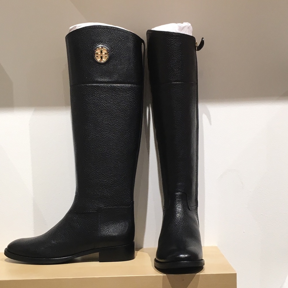 Tory Burch Black Junction Riding Boot