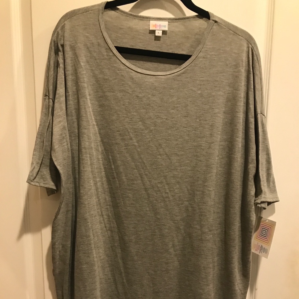 Lularoe BNWT solid light grey Irma