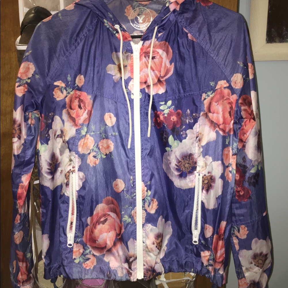 Floral American Eagle Windbreaker